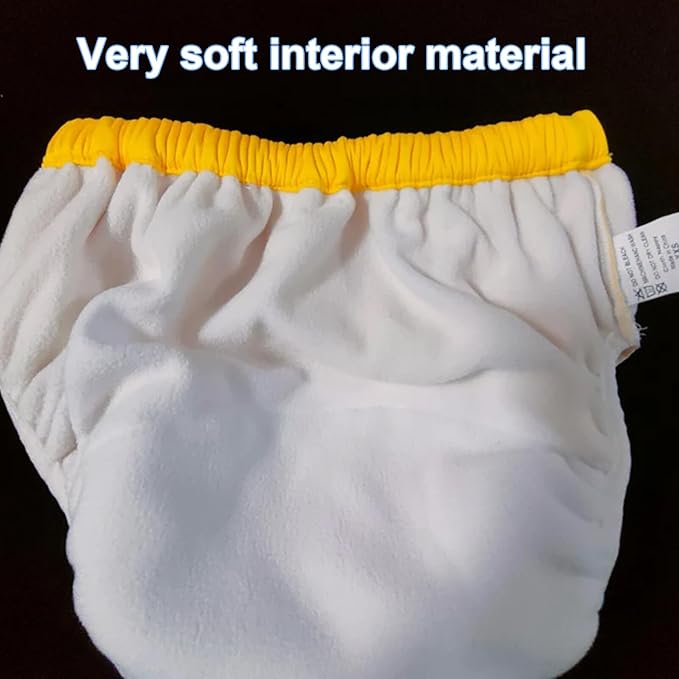 Washable Adult Diaper Cover Diaper Waterproof Large Size Incontinence Pant Cover Reusable Leak Proof Incontinence Underwear for Men, Women, Older Children and Teens