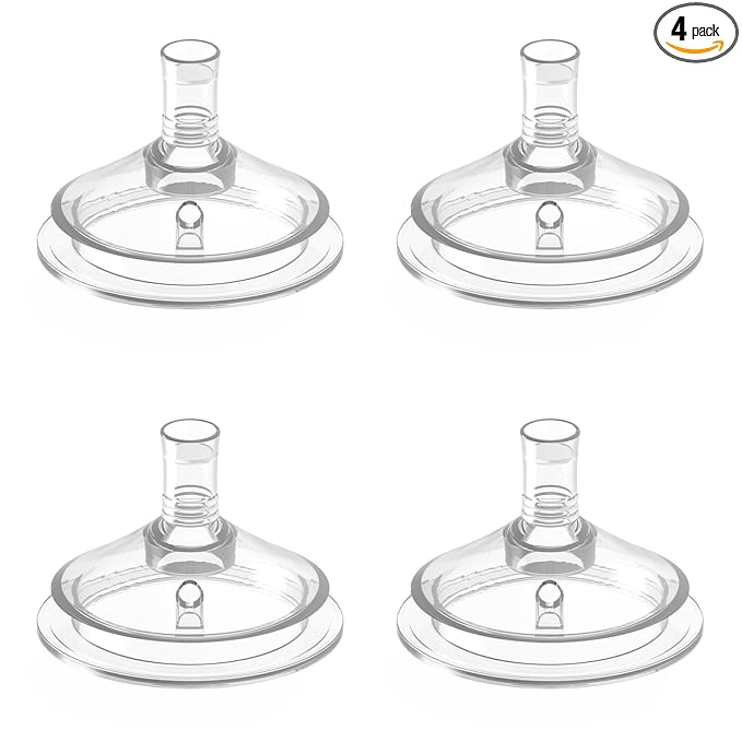Nipples for Philips Avent Baby Bottles, Natural Trainer Sippy Cup My Grippy Spout/Natural Trainer Sippy Cup, Soft 100% Silicone Nipples, Fast Flow 5, 8m+