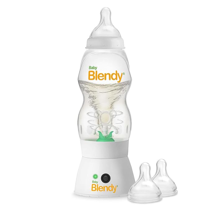 Baby Bottles - Best Infant to Toddler Milk Feeding Containers with Anti-Colic | Air Vent System - with Blender Mixer for Babies Newborns Infants Toddlers | (3-6 Months) Starter Bundle