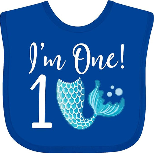 inktastic 1st Birthday Mermaid Party Baby Bib