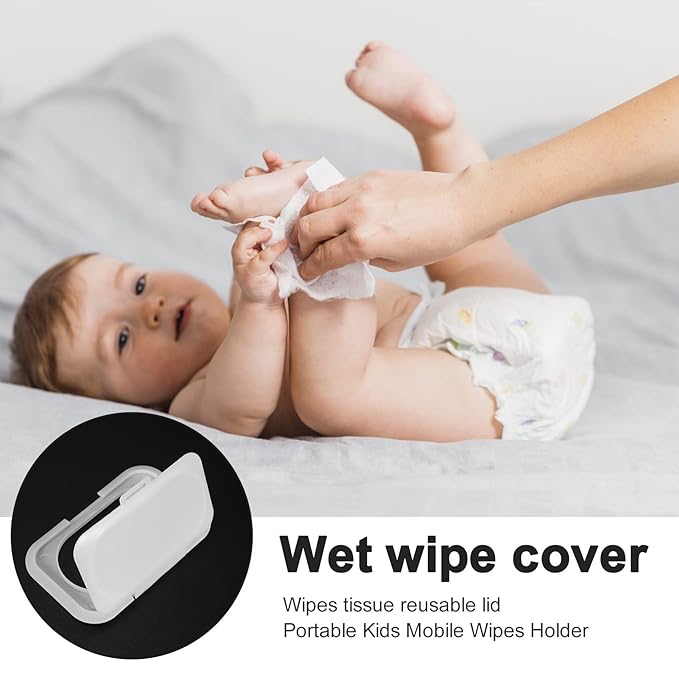 10Pcs Reusable Baby Wipes Lid Baby Wet Wipes Cover Tissues Box Wet Paper Lid