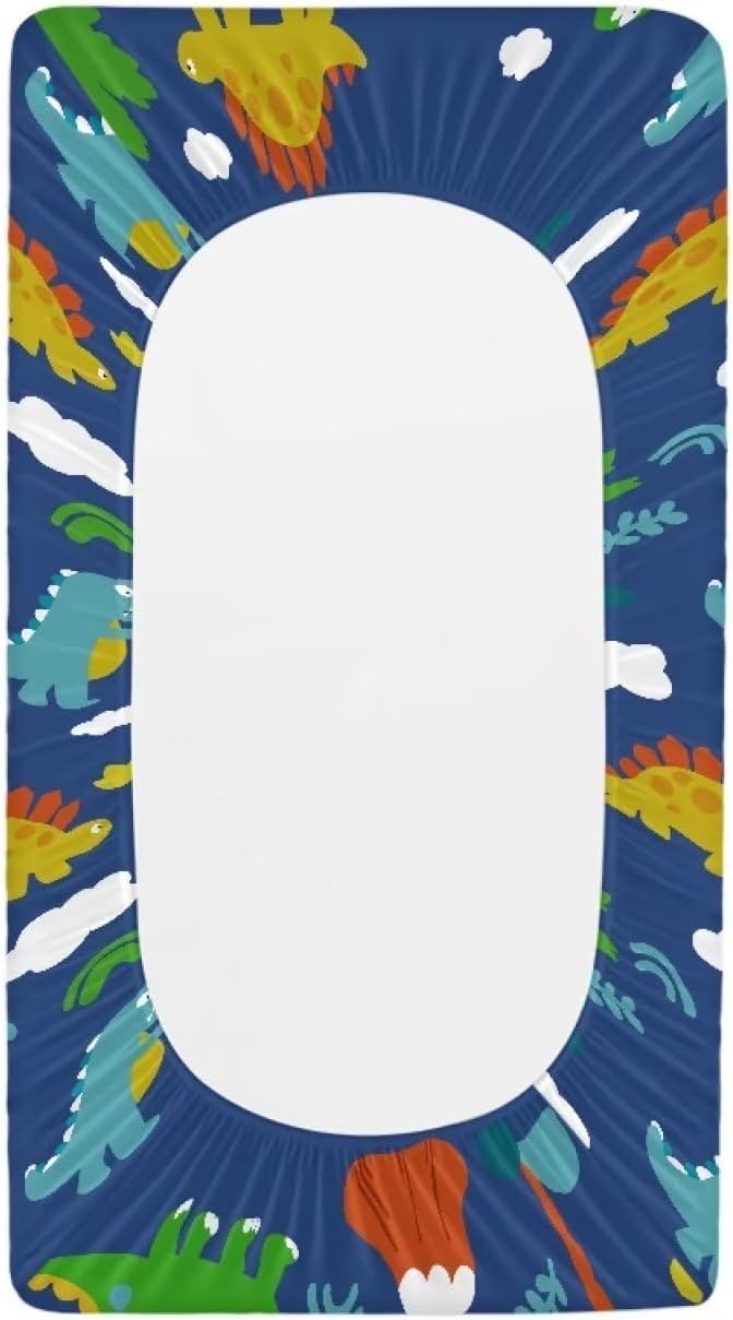 Changing Pad Covers for Boys Girls, Cute Dinoaurs Diaper Changing Table Pad Cover Soft Breathable Changing Mat Cover for 32''x16" Cute Birthday Gifts for Baby