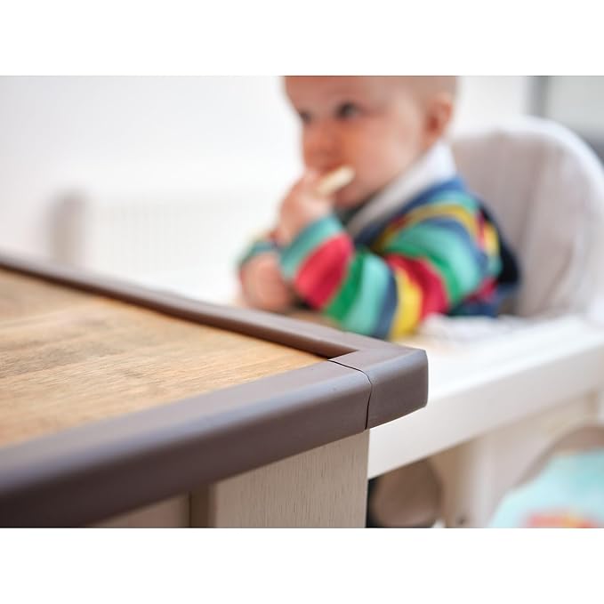 Prince Lionheart Table Edge Guard with 4 Corners, Chocolate Brown