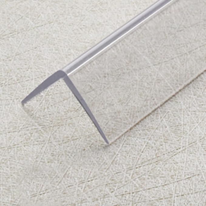 ERRULAN Edge Protector Strip Clear, 80/100/120/150cm Long Corner Guard for Hotels Restaurant School, L-Shaped Wall Guards to Protect Walls (Color : WxL, Size : 3x100cm/1.18x39.37 in)