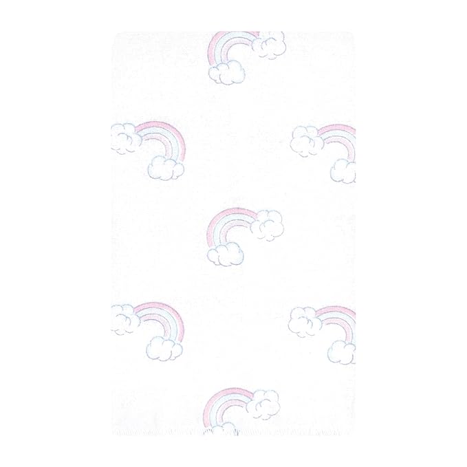Hudson Baby Unisex Baby Flannel Burp Cloth 10pk, Dreamy Unicorn, One Size