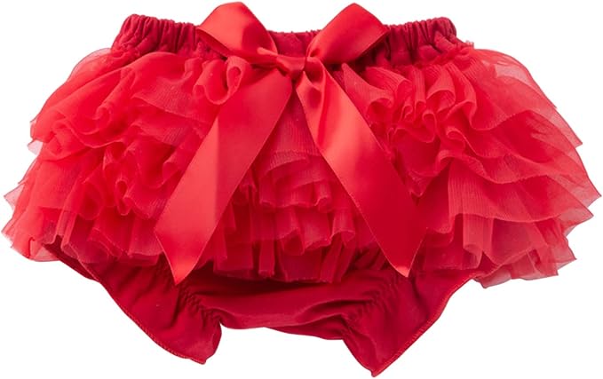 Infant Baby Girls Tutu Skirt Toddler Ruffled 𝐃iaper 𝐂overs Cute Lace Ruffled Tiered Bloomers Bubble Shorts Underwear