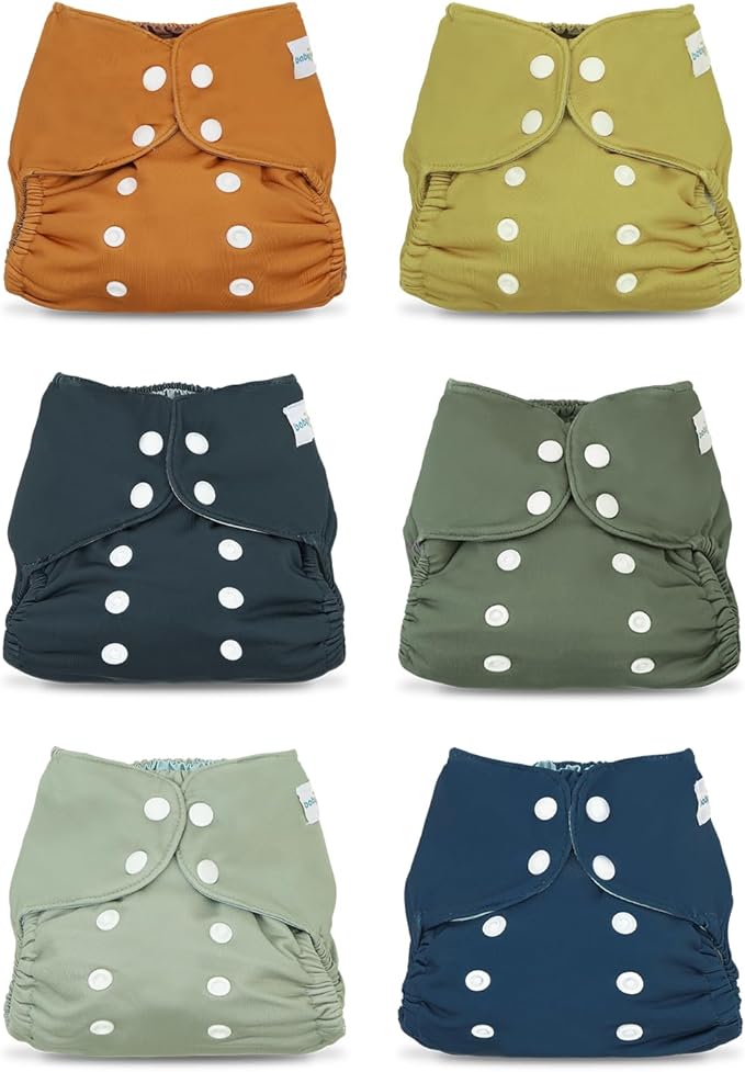 babygoal Baby Cloth Cover for Prefolds,Flats or Fitted Diapers– Adjustable, Reusable, Waterproof Swim Diaper Cover