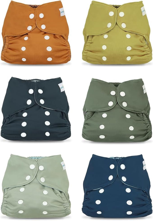 babygoal Baby Cloth Cover for Prefolds,Flats or Fitted Diapers– Adjustable, Reusable, Waterproof Swim Diaper Cover