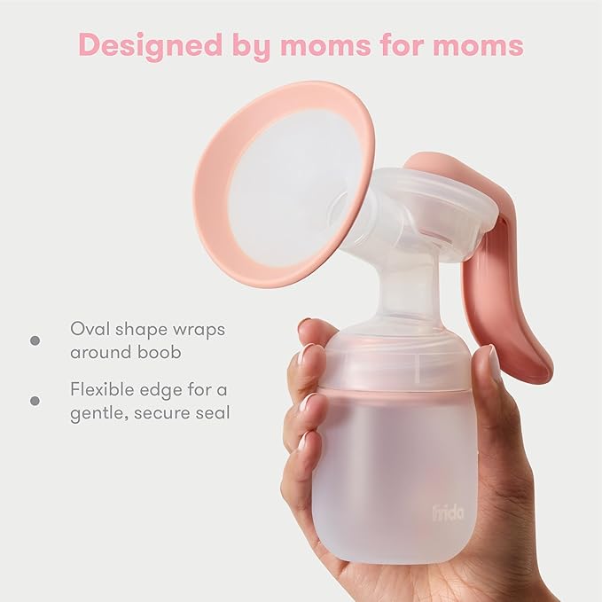 2-in-1 Manual + Silicone Suction Breast Pump SoftFeel Flange 24mm
