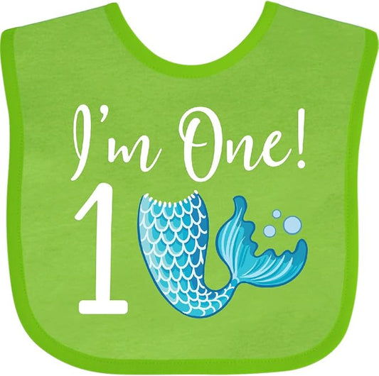 inktastic 1st Birthday Mermaid Party Baby Bib