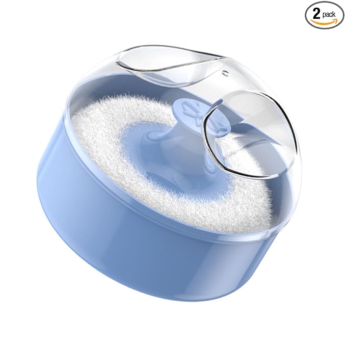 Powder Puff with Case Body Cosmetic Powder Puff Empty Loose Powder Box Container Body Powder Puff
