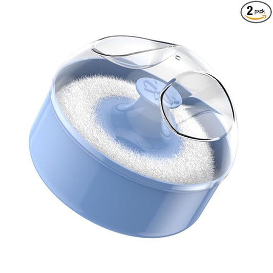 Powder Puff with Case Body Cosmetic Powder Puff Empty Loose Powder Box Container Body Powder Puff