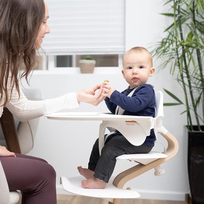 Stokke Nomi High Chair, Black - Inspires Active Sitting - Tool-Free, Seamless Adjustability - Includes Baby Set with Removable Harness for Children 6-24 Months