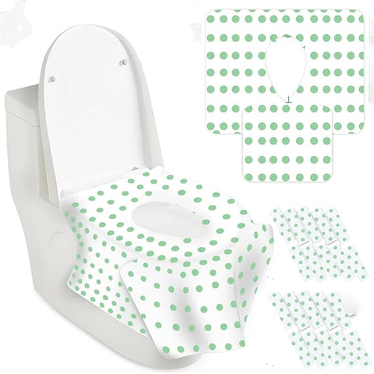 Toilet Seat Covers Disposable 20 Pack Disposable Toilet Seat Covers Waterproof, Ideal for Kids Toddlers and Adults,Individually Wrapped for Travel and Public Restrooms
