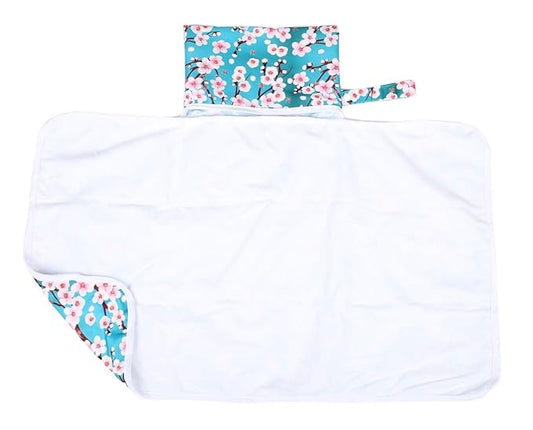 Baby Diaper Changing Mat Pad Portable 30inx18.5in (Peach Blossom)