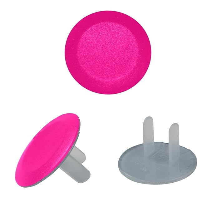 Pure Rose Pink Pattern Outlet Covers (12 or 24 Pack) - Child Safety Electric Plug Protectors to Prevent Power Shock