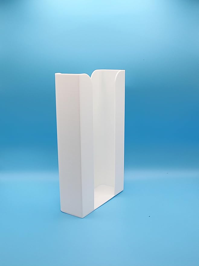 Bathroom Wipes Dispenser - New and Improved Version Holds Packaging for Easy Wipe Access. Wall Mountable - Includes mounting Tape. DWD-Wh