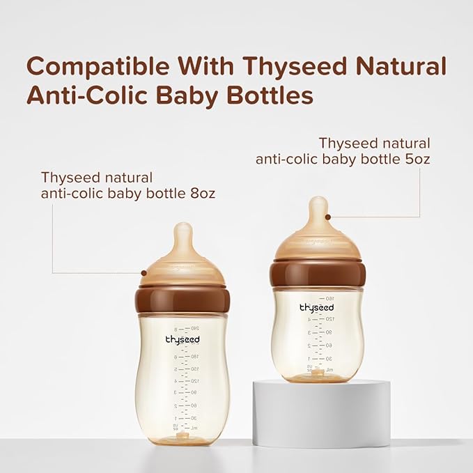 Thyseed Anti-Colic Series Nipple, Medium Flow,2+ Months, 2-Pack
