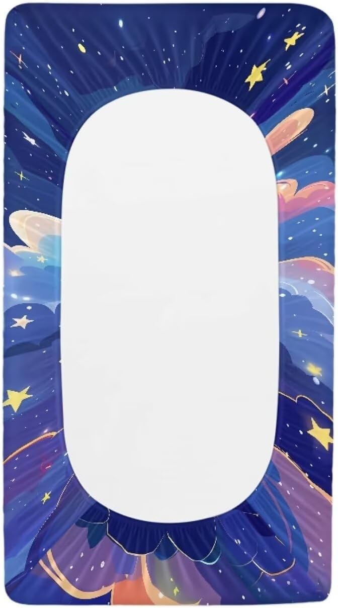 Axolotl Stars Change Pad Covers, Reusable Baby Diaper Change Table Covers Waterproof Baby Changing Pad Cover Machine Washable