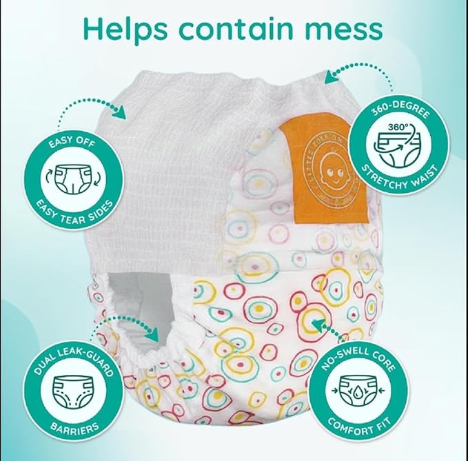 Little Toes On The Go Swim Diapers 2 Bag Bundle (Count 4) Size Medium