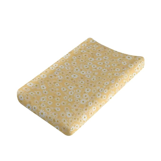 Daisy Changing Pad Cover for Baby Soft Diaper Table Cover with Elastic Edge Breathable Baby Nursery Diaper Changing Pad Sheets for All Season Gift for Friends