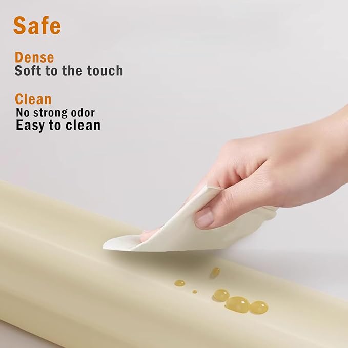 Foam Table Edge and Corner Guards for Baby,(6.5ft Edge 4Corners),Baby Proofing Soft Corner Protectors,Furniture and Tables Child Baby Proof Bumpers, Pre-Taped Corner Cushions (Matcha Green)