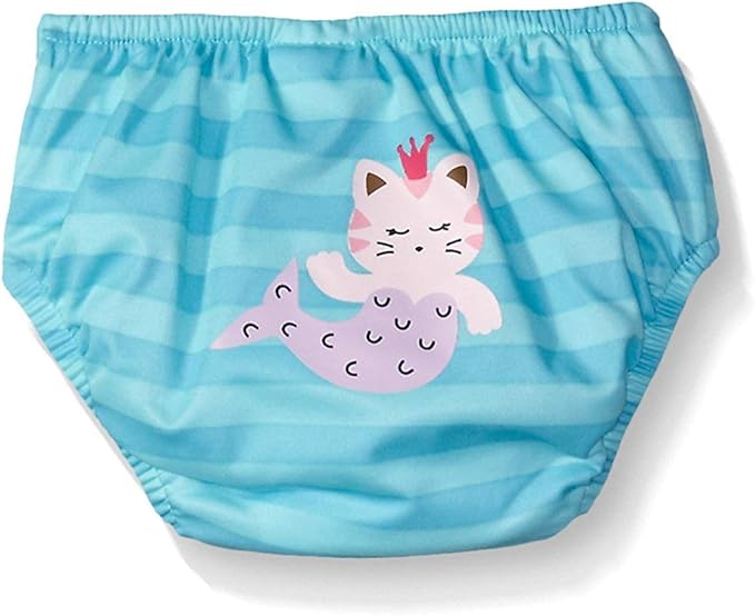 KIKO & MAX Baby Girls' Infant Three-Pack Absorbant Reusable Swim Diaper