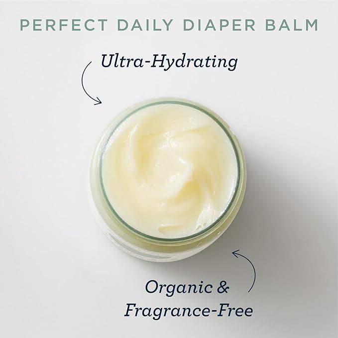 Esembly Everyday Balm, Organic Diaper Balm for Delicate Baby Skin, Diaper Rash Prevention, Multiple Uses Including Nipple Cream, Cradle Cap, Dry and Chapped Skin, Made in USA, 4oz