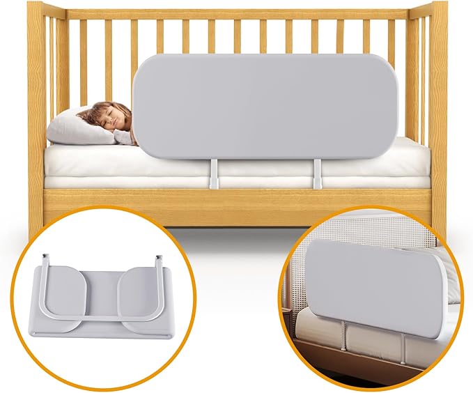 Toddler Bed Rails for Travel - Baby Guard Bed Rail Portable for Crib, Twin, Queen, Full, King Size Beds - Easy to Assemble, Safety Bed Side Rail for Toddlers and Kids