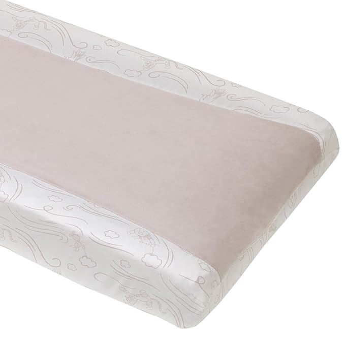 NoJo Disney Winnie The Pooh - Blustery Day Grey and White Super Soft Changing Pad Cover