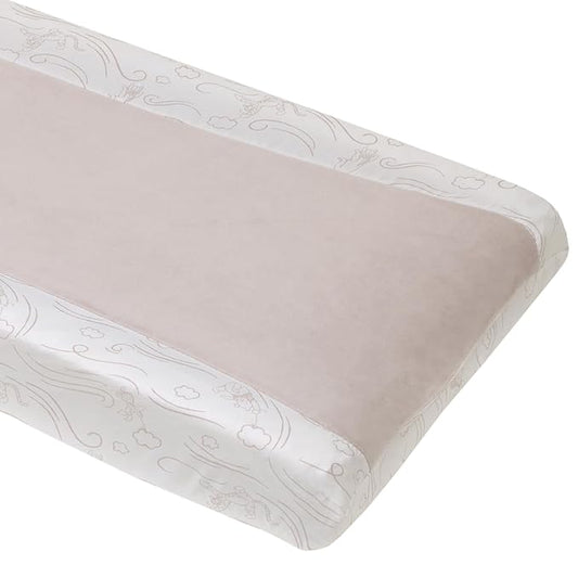 NoJo Disney Winnie The Pooh - Blustery Day Grey and White Super Soft Changing Pad Cover