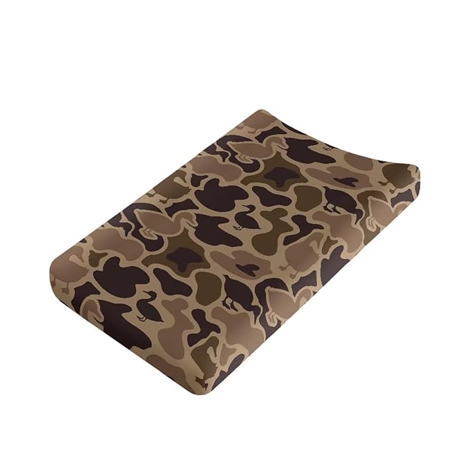 Camo Hunting Duck Changing Pad Cover for Baby Soft Diaper Change Table Covers with Elastic Edge Washable Cradle Mattress Sheets 32"x16" Inch