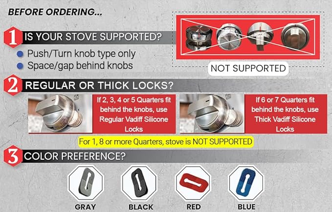 2025-26 Mom's Choice Winner- Gas Stove Knob Locks - Black Silicone Stove Knob Safety Covers for Toddlers, Pets - Child Proof Universal Size Knobs - Baby Proofing Protectors for Electric Stoves- 5Pcs