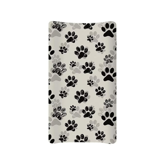 ZDCUSTOM Changing Pad Cover Animal Dog Paw Print Changing Table Sheets Diaper Changing Pad Covers Changing Table Pads Sheets for Baby Girls Boys