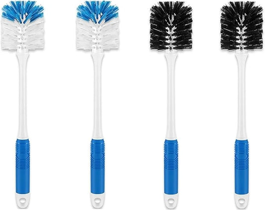 Bottle Brush Cleaner Set—Long Water Bottle Brushes for Tumblers, Cups, Glassware & Baby Bottles, 4 Pack