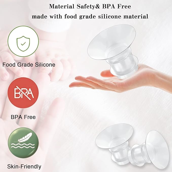 Flange Inserts Compatible with Momcozy S12 Pro/S9 Pro /M5/M9/Medela/TSRETE Wearable Breast Pump,Suitable Spectra S1/S2, Reduce 24mm Shield/Flange Nipple Tunnel Down to 15/17/19/21mm