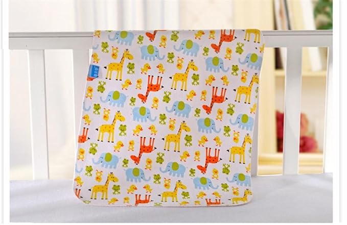 Monvecle 4pcs Pack Baby Infant Waterproof Cotton Changing Pads 18"x12" Washable Resuable Diapers Liners Mats (4pcs Pack-18"x12")