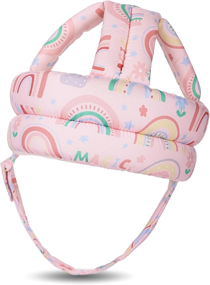 Baby Head Protector for Crawling Walking, Baby Helmet Adjustable No Bumps and Soft Cushion, Infant Safety Cap for Kid Learning to Walk