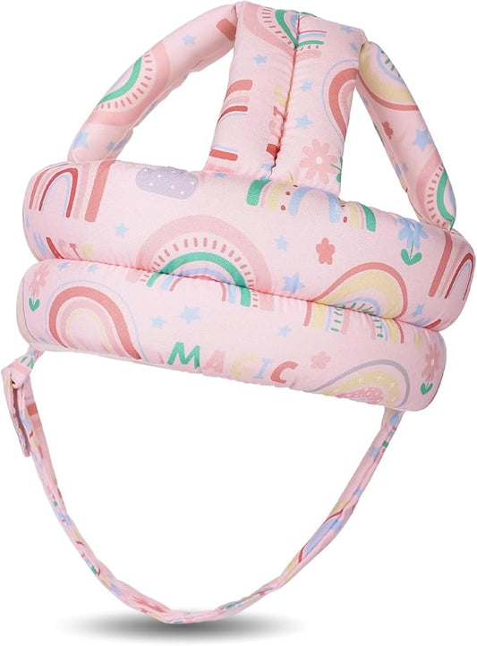Baby Head Protector for Crawling Walking, Baby Helmet Adjustable No Bumps and Soft Cushion, Infant Safety Cap for Kid Learning to Walk