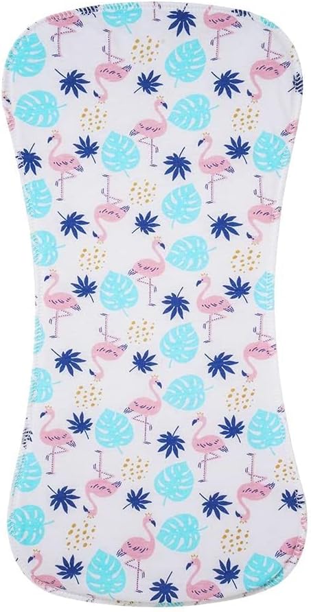 6 Pack Cotton Baby Burp Cloths Extra Absorbent Soft for Baby Boys and Girls (Pink02)