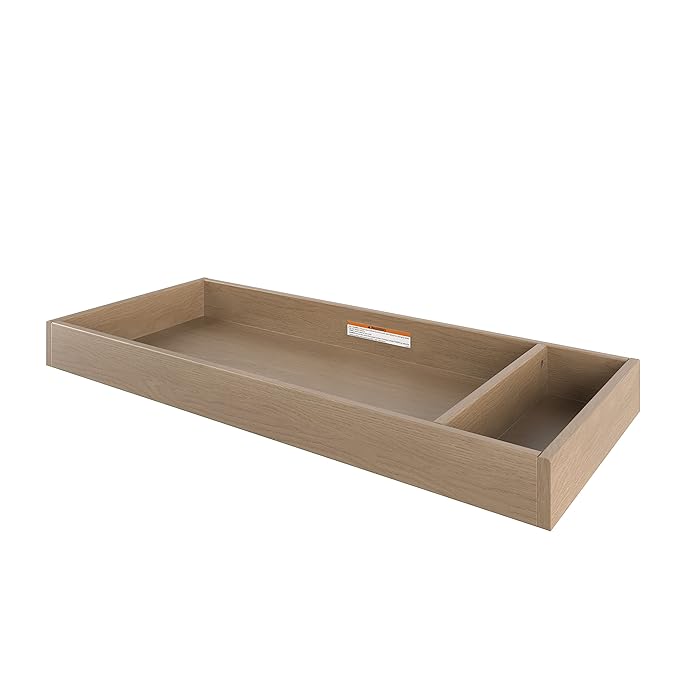 Child Craft Universal Changing Table Topper, Convert Dresser into a Changing Table Surface, Securely Attaches, Non-Toxic, Baby Safe Finish (Nutmeg)