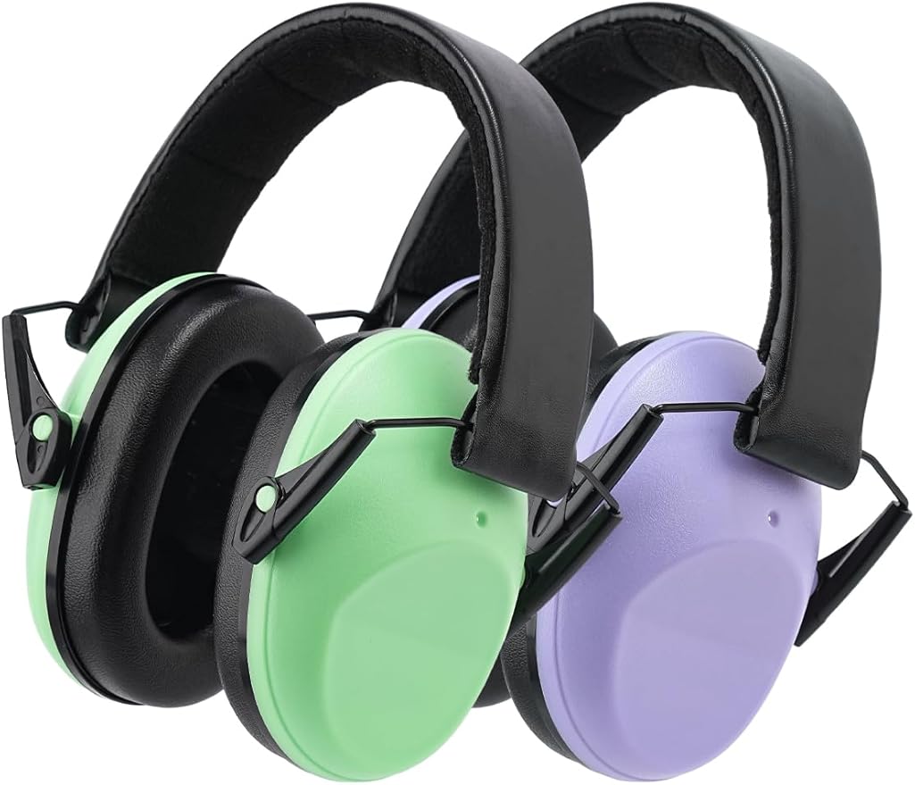 Noise Canceling Headphones for Kids 2PACK, 25-31NR Noise Reduction Earmuffs for Fireworks, Autism