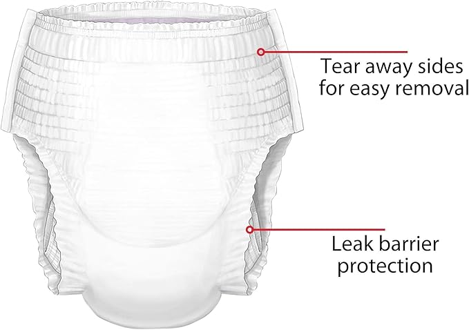 Curity Youth Pants, Large, Unisex-Youth, Incontinence Protector, Pull-Up Style, Heavy Absorbency, 14 Count