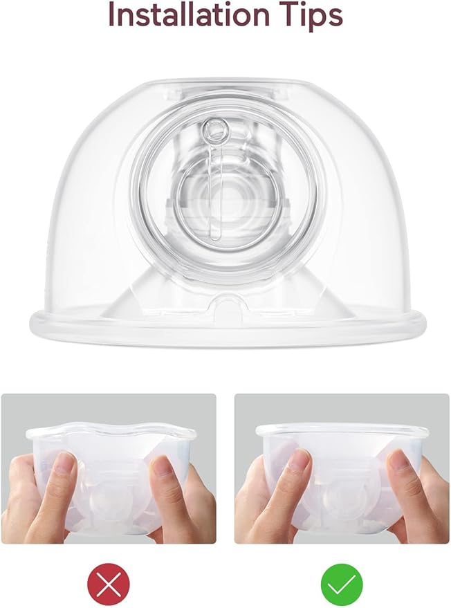 Momcozy Original S9 Pro/S12 Pro Replacement Accessories, Only Compatible with S9 Pro/S12 Pro Breast Pump NOT for S9/S12/S12Pro-Quick (Single-Sealed Full Set Collector 24mm Flange 180ml, 1 Pack)