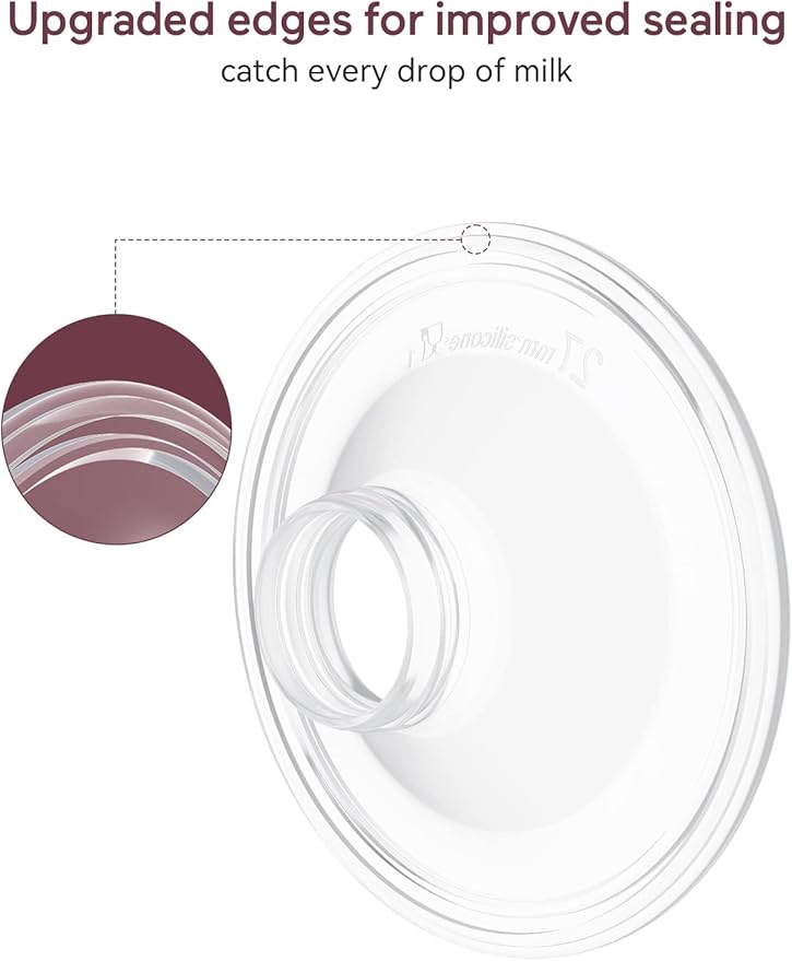Momcozy Original S9 Pro/S12 Pro Replacement Accessories, Only Compatible with Momcozy S9 Pro/S12 Pro Breast Pump NOT for S9/S12/S12Pro-Quick(27mm Single-Sealed Flange,1 Pack)
