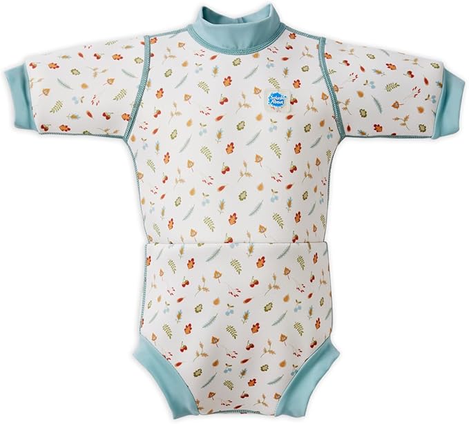 Splash About Happy Nappy Wetsuit, Swimsuit for Babies & Toddlers with Built-in Swim Diaper (Little Acorns, 12-24 Months)