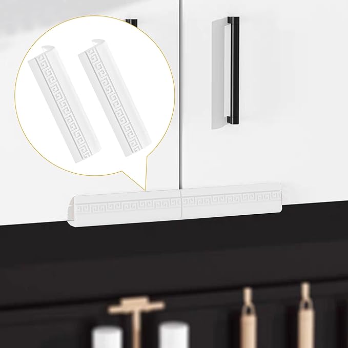 8PCS Baseboard Corner Protectors - Self Adhesive Silicone Safety Corner Protectors, Baby Proofing Edge Guard Cushion for Furniture Wall Base & Edges - Popular Home Childproofing Accessory