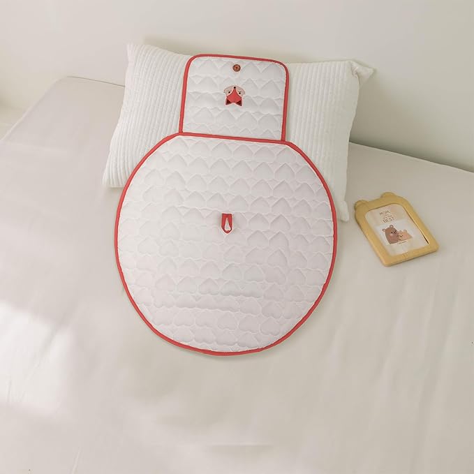 SONARIN Cute Portable Baby Changing Mat,Waterproof Folding Diaper Changing Pad Lightweight Travel Nappy Changing Mat Changing Station with Pocket for Newborns Infants(Fox)