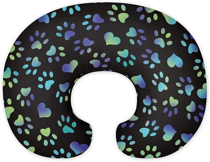 Dog Paws Nursing Pillow Covers Breast Feeding Pillow Covers 1 Pack for Breastfeeding Pillow Soft and Cozy Fits Snug On Infant Breastfeeding Pillow Slipcover Cover Only
