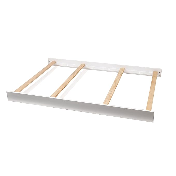 Full-Size Conversion Kit Bed Rails for Oxford, Soho, Ozlo & Avalon Baby Convertible Cribs - Solid Wood - Toddler and Adult Rail for Full-Size Bed - Nursery and Baby Furniture (White, Bolt-On Kit)